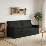 SOFA za 3 osobe Crna 190 x 81 x 82 cm Tkanina Slike