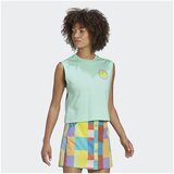 Adidas Majice s kratkimi rokavi Summer Surf Crop Top Zelena | Shoptok.si