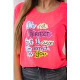 Kesi Blouse with print Perfect pink neon | shoptok.hr