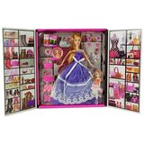  Lutka za igru s ljubičastom balskom haljinom - 28 cm | shoptok.hr