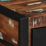 vidaXL Konzolni stol Višebojni 100x35x75 cm puno drvo obrađeno | shoptok.hr