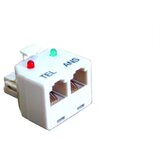 Cabletech telefonski razdelilec, 1 x m > 2 x ž, kont. linije 6/4 Cene