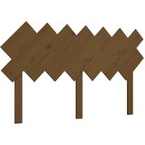 Maison Chic posteljno vzglavje - vzglavna omarica - nočna omarica medeno rjavo 151,5x3x81 cm trdna borovina, (21707464) | Shoptok.si