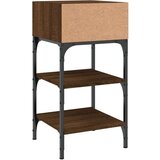 vidaXL Nočna omarica 2 kosa rjav hrast 35x34,5x70 cm inženirski les | Shoptok.si
