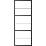  Klizna vrata od stakla ESG i aluminija 76 x 205 cm crna | shoptok.hr