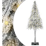  Božićno drvce s 150 LED svjetlima Bijelo 120 cm PE i čelik | shoptok.hr