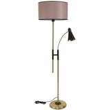 Opviq Forza Eskitme Lambader Silindir Hasır Gül Kurusu Abajurlu Dusty RoseCopper Floor Lamp