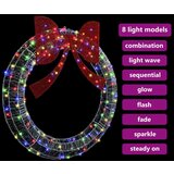 vidaXL Venec z LED lučmi večbarvno 120 cm Akril | Shoptok.si