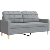  2-dijelni set sofa s jastucima svjetlosivi od tkanine | shoptok.hr