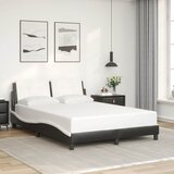  Okvir kreveta bez madraca Zadar crno-bijeli 140x200 cm umjetna koža | shoptok.hr