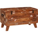 vidaXL Shranjevalna škatla 70 x 35 x 40 cm trden predelan les | Shoptok.si