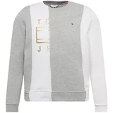Tommy Remixed Sweater majica zlatna / siva melange / crvena / bijela