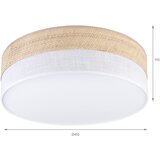  plafonsko svetlo sirja boho 2xE27/15W/230V prečnik 45 cm bež/bela | Eponuda.com