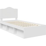  Krevetna konstrukcija Bijelo 75 x 190 cm Čvrsto borovo drvo | shoptok.hr