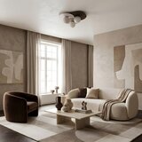  stropna svetiljka flat 3xE27/15W/230V 55x60 cm bež/krem/bordo | Eponuda.com