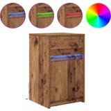  LED noćni ormarić 2 pcs Staro drvo 38 x 34 x 61 cm Iverica | shoptok.hr