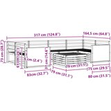 Set vanjskih sofa 7 kom. Prirodna Čvrsto drvo akacije | shoptok.hr