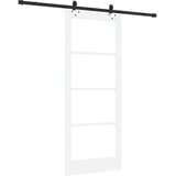  Klizna vrata ORKDAL 83 x 202 cm Masivna borovina i staklo | shoptok.hr