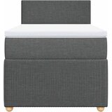  Krevet s oprugama i madracem tamnosivi 90 x 190 cm od tkanine | shoptok.hr