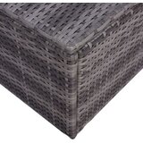 Poli 7-dijelna vrtna garnitura od poliratana s jastucima siva | shoptok.hr