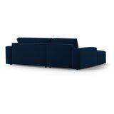 Micadoni Temno modra raztegljiva kotna sedežna garnitura iz tkanine bouclé (levi kot) Jodie – Home | Shoptok.si