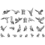 Green Stuff World 3D Printed - Animals - MIX BIRDS | ePonuda.com