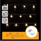 Aigostar LED lanac 20xLED/3xAA 3,3m zvezdice | Eponuda.com