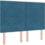 Box Spring postelja z vzmetnico temno modra 160x200 cm žamet, (22051387) | Shoptok.si