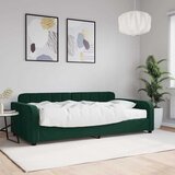  Dnevni krevet s madracem tamnozeleni 100 x 200 cm baršunasti | shoptok.hr