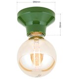 Orion plafonsko svetlo frost 1xE27/60W/230V zeleno | Eponuda.com