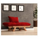 Hanah home Vrtna sofa sa jednim sedištem i jastukom, Tikovina-crvena | Eponuda.ba