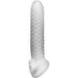 PerfectFIT Fat Boy Checker Box - ovitek za penis (19 cm) - mlečno bela | Shoptok.si