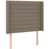  Uzglavlje smeđesivo 93 x 16 x 118/128 cm od tkanine | shoptok.hr