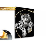 Slike na platnu premium art - gepard odmara (kolekcia sa)