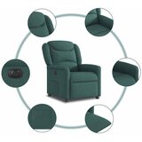  Električni naslonjač od tkanine tamnozeleni | shoptok.hr