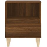  Noćni ormarići 2 kom boja dimljenog smeđi 40x35x50 cm | shoptok.hr