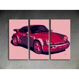  Ročno izdelana slika POP Art PORSCHE 911 3-delna (POP ART) | Shoptok.si