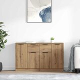  Komode 2 pcs Umjetnički hrast 60 x 30 x 70 cm Konstruirano drvo | shoptok.hr