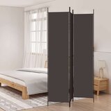 Sobna pregrada s 3 panela smeđa 150x220 cm od tkanine | shoptok.hr