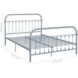  Za krevet sivi metalni 160 x 200 cm | shoptok.hr
