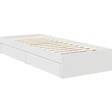  Krevet s od storage Bijelo 75 x 190 cm Konstruirano drvo | shoptok.hr