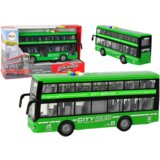 Battery Operated Double Decker Bus Lights Sounds Friction Drive Green | shoptok.hr