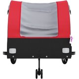 Prikolica za bicikl crno-crvena 45 kg željezna | shoptok.hr