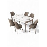 Hanah home Trpezarijski set, 7 dijelova, bež | Eponuda.ba