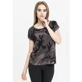 Urban Classics Women's Camo Back Shaped Tee Dark Camo T-Shirt