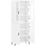  Visoka komoda bijela 69,5x34x180 cm konstruirano drvo | shoptok.hr