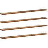 Police za knjige 4 pcs Smeđa 100 x 10 x 1,5 cm | shoptok.hr