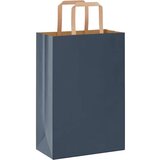  Papirnate vrećice 250 kom s ručkama plave 21x11x31 cm | shoptok.hr