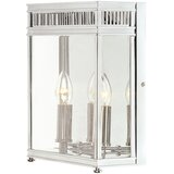 Elstead Lighting Elstead Holborn Zunanja srednja stenska svetilka z 2 lučema, polirani krom, IP44, E14, (22099870) | Shoptok.si
