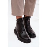 Boto Insulated Women's Boots with Zipper and Decorative Detail Black Roselle | shoptok.hr